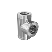 Ф Сэндвич-тройник 90 Austenite (304/0,8мм+нерж./Ceramics) Ф150х210
