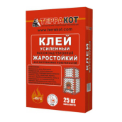 КЛЕЙ жаростойкий усиленный Терракот, 25кг