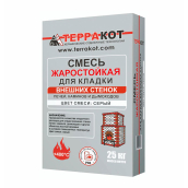 Смесь для кладки внешних стенок печей Терракот,  25кг