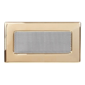 Решетка вентиляционная каминная 11х24, золото (В) 01 Gold (А1102401G)