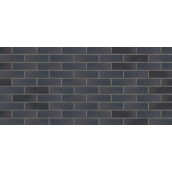 Клинкерная плитка Terramatic, 240*14*71мм Plato Black АВ (черная, гладкая), 18шт./уп.7103