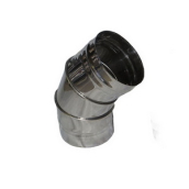 Дымоходное колено d115 (0,5) оцинк. 45гр.