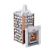 Печь банная Ермак 20-Сетка-Премиум (с панорамным стеклом) (сталь 8мм)